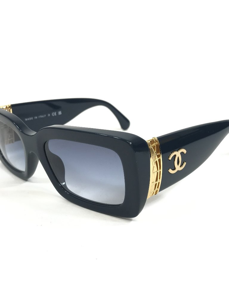 Chanel Sunglasses 5534-A C.1790/0o Petrol Blue Gold Asian Fit With Blue Gradient